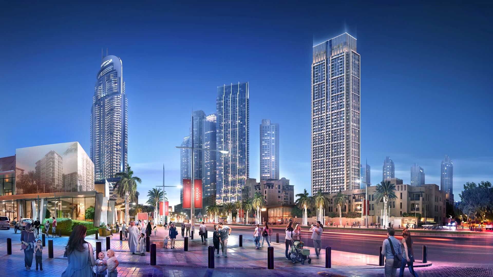 Downtown Dubai (Даунтаун Дубай) — деловой и туристический центр Дубая